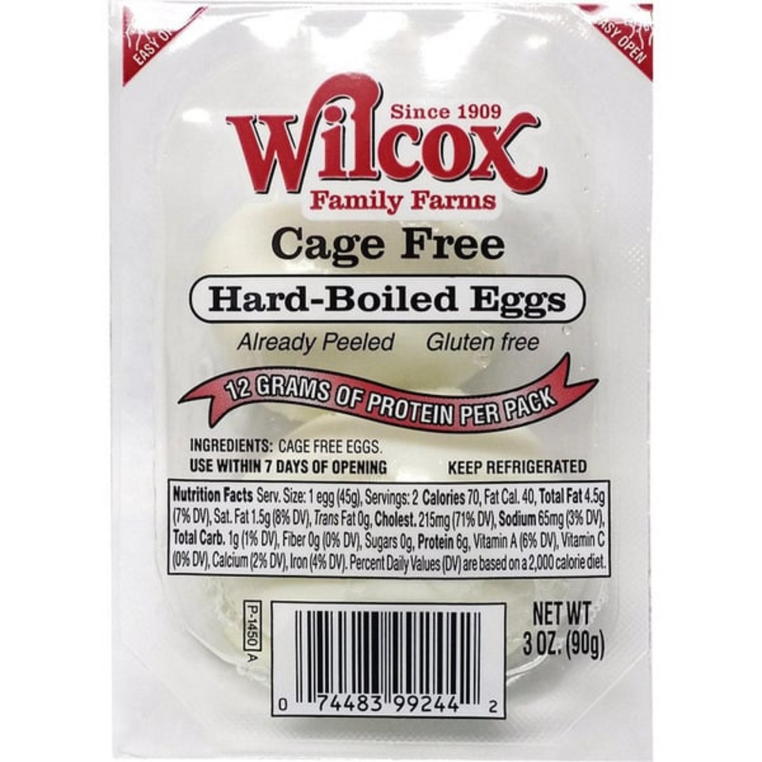 Wilcox Hard Boiled Eggs, 2-pack, 12-count