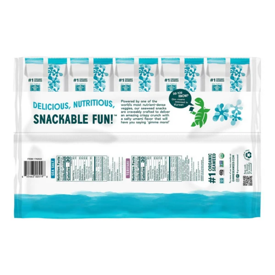 Gimme Organic Seaweed Variety Pack, .17 oz, 20-count