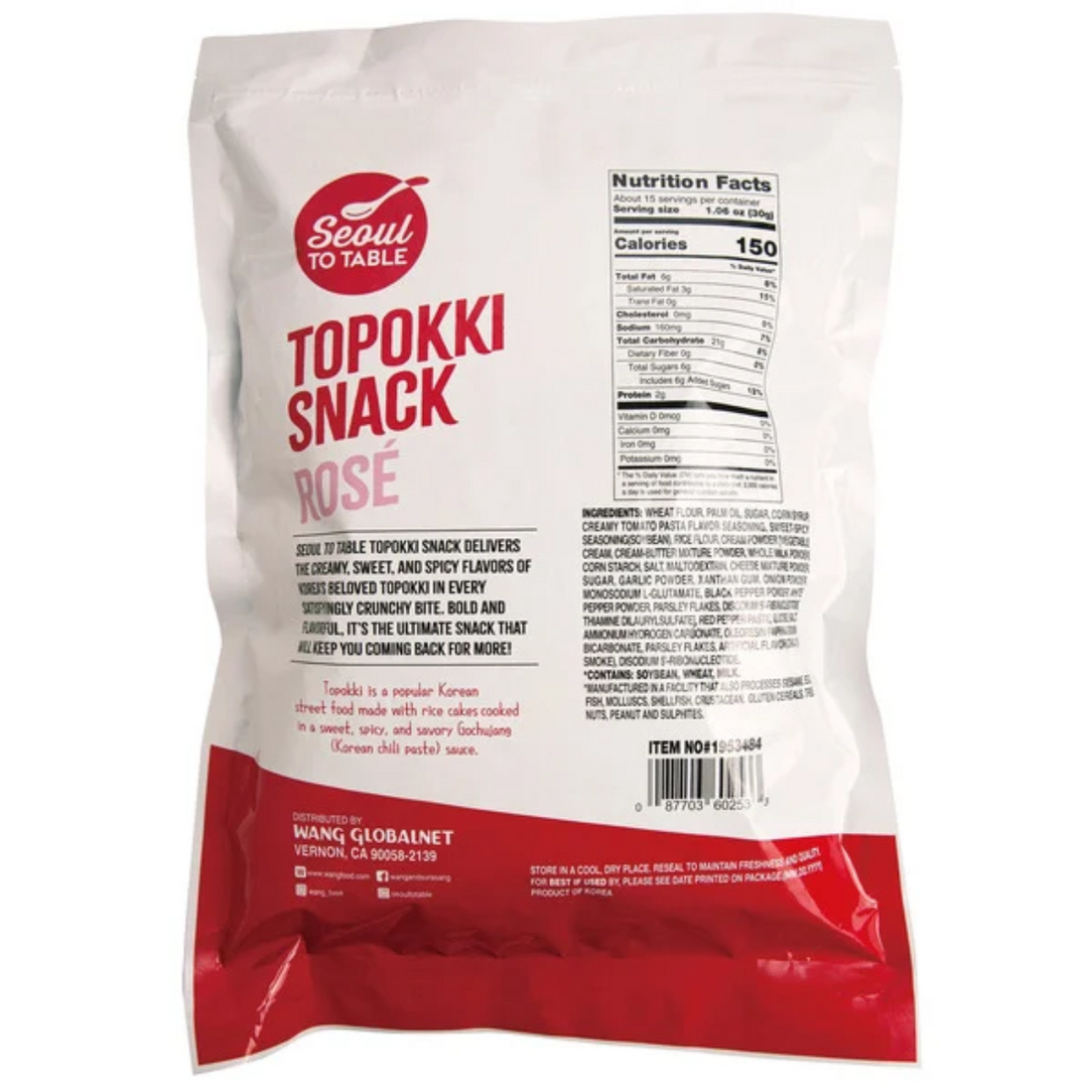 Seoul To Table Rosé Topokki Snack, 16 oz