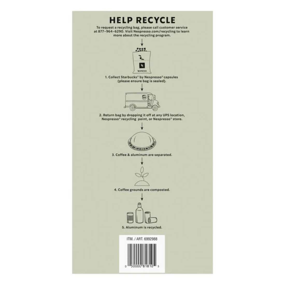 Starbucks Coffee and Espresso Capsules for Nespresso Vertuo Machines 60-count Variety Pack, 100%