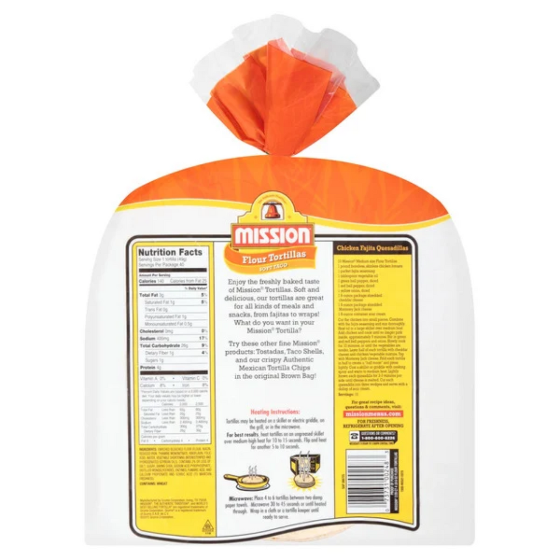 Mission Flour Tortillas, Soft Taco, 2 x 20 count
