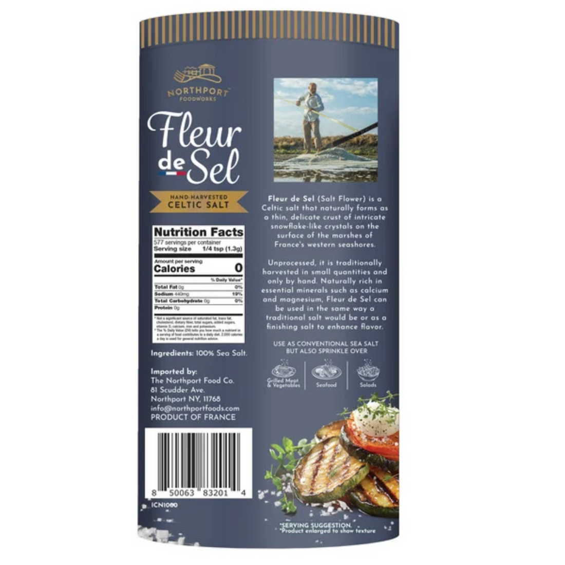 Fleur De Sel Celtic Salt, 26.46 oz