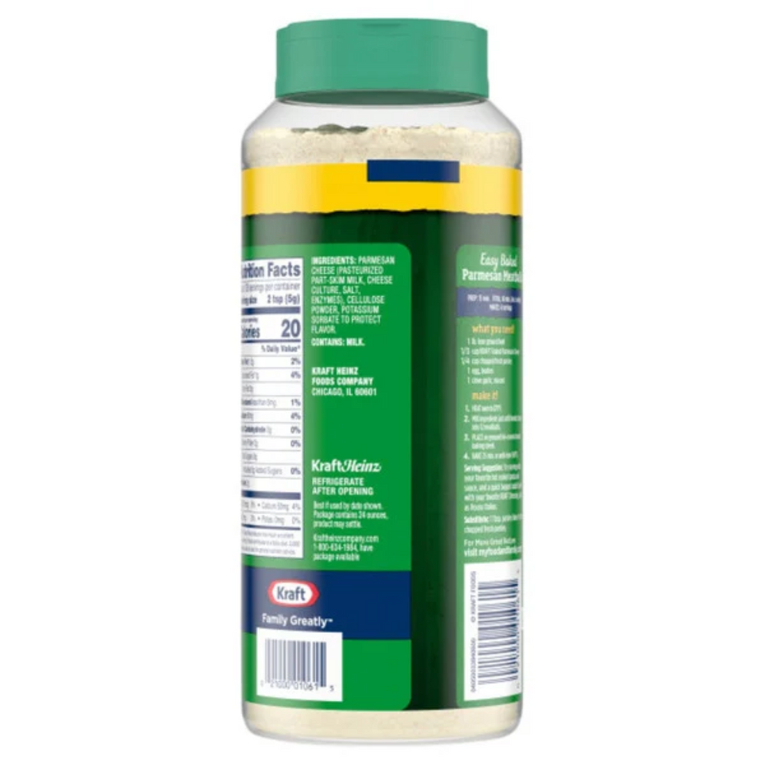Kraft Grated Parmesan Cheese, 24 oz