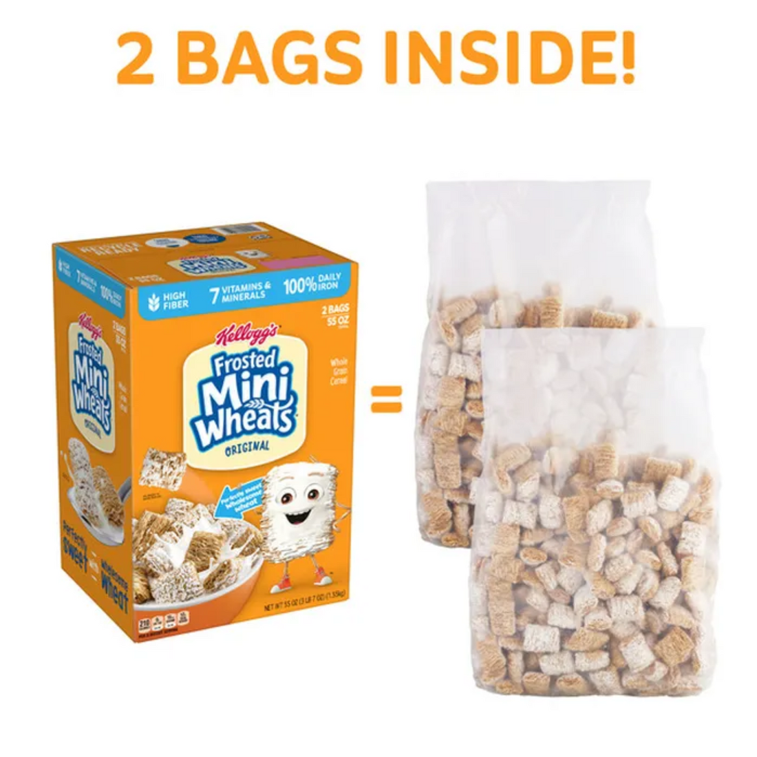 Frosted Mini-Wheats Mini Wheats Cereal Bite Size Frosted