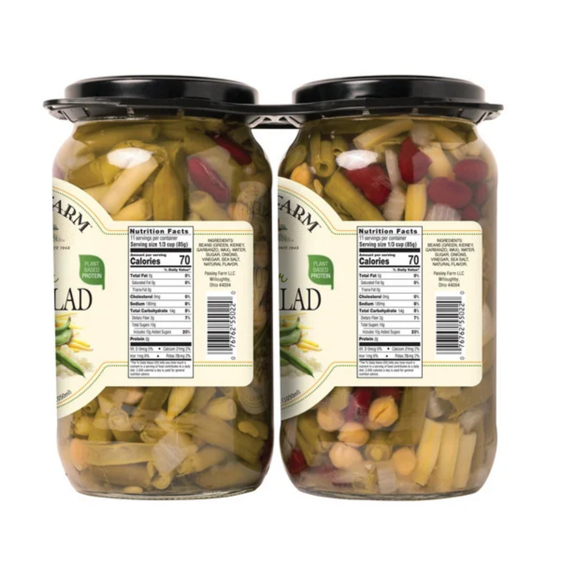 Paisley Farm Four Bean Salad, 35.5 fl oz, 2-count