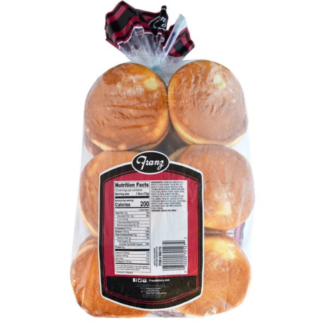 Franz Hamburger Buns, Brioche, 12-count