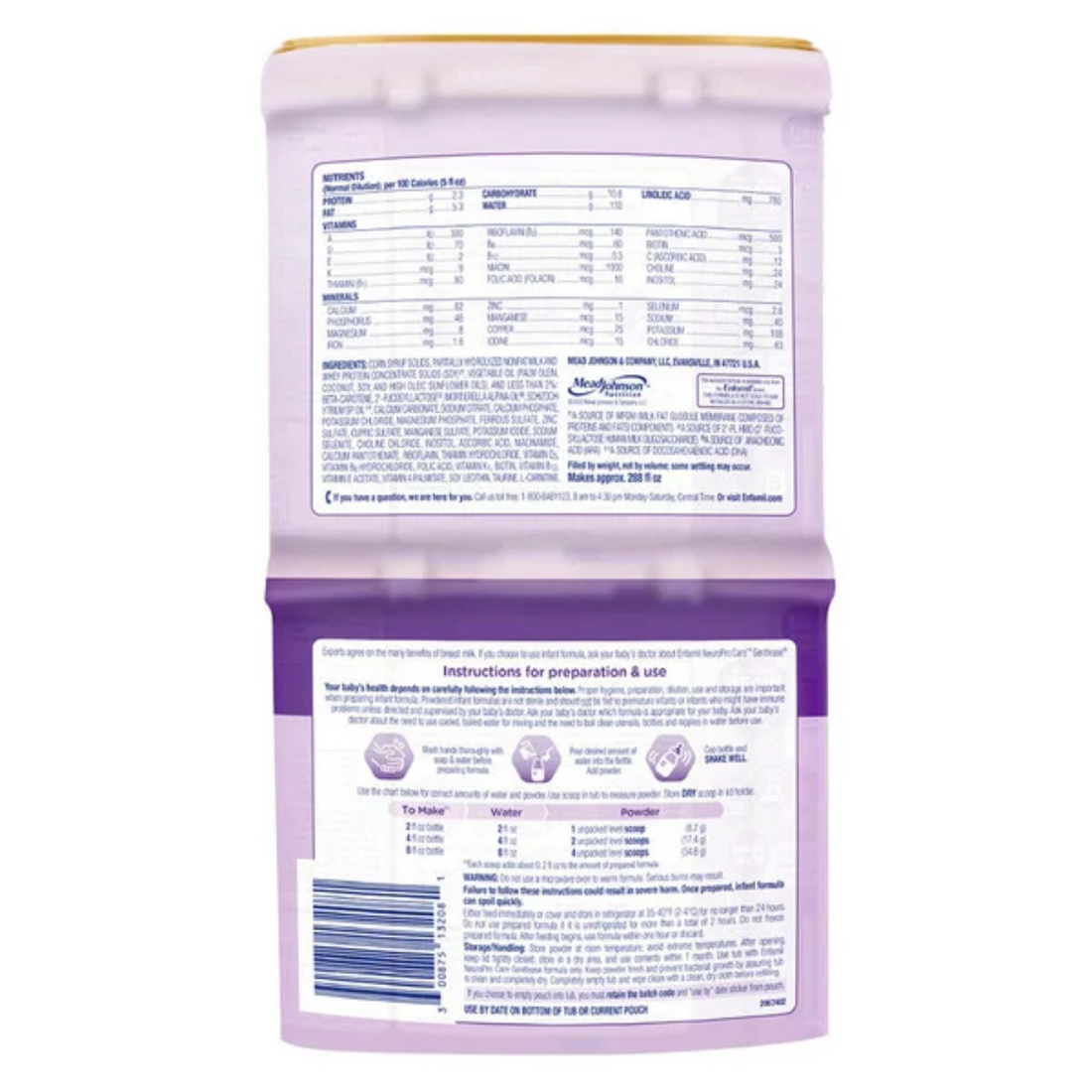 Enfamil NeuroPro Care Gentlease Formula, 20 oz, 2-pack