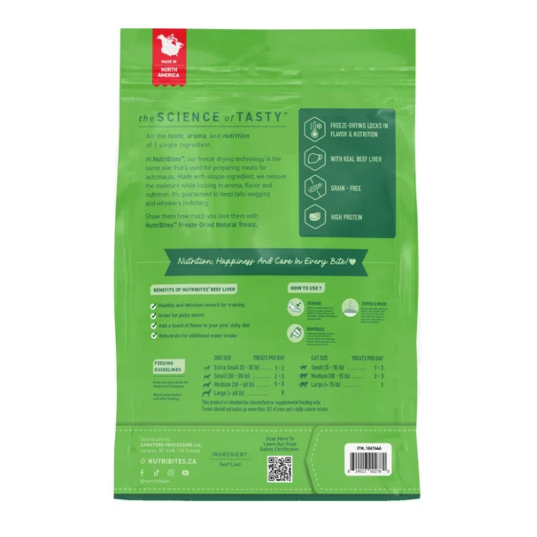 Nutribites Beef Liver Dog & Cat Treats Freeze Dried, 27 oz