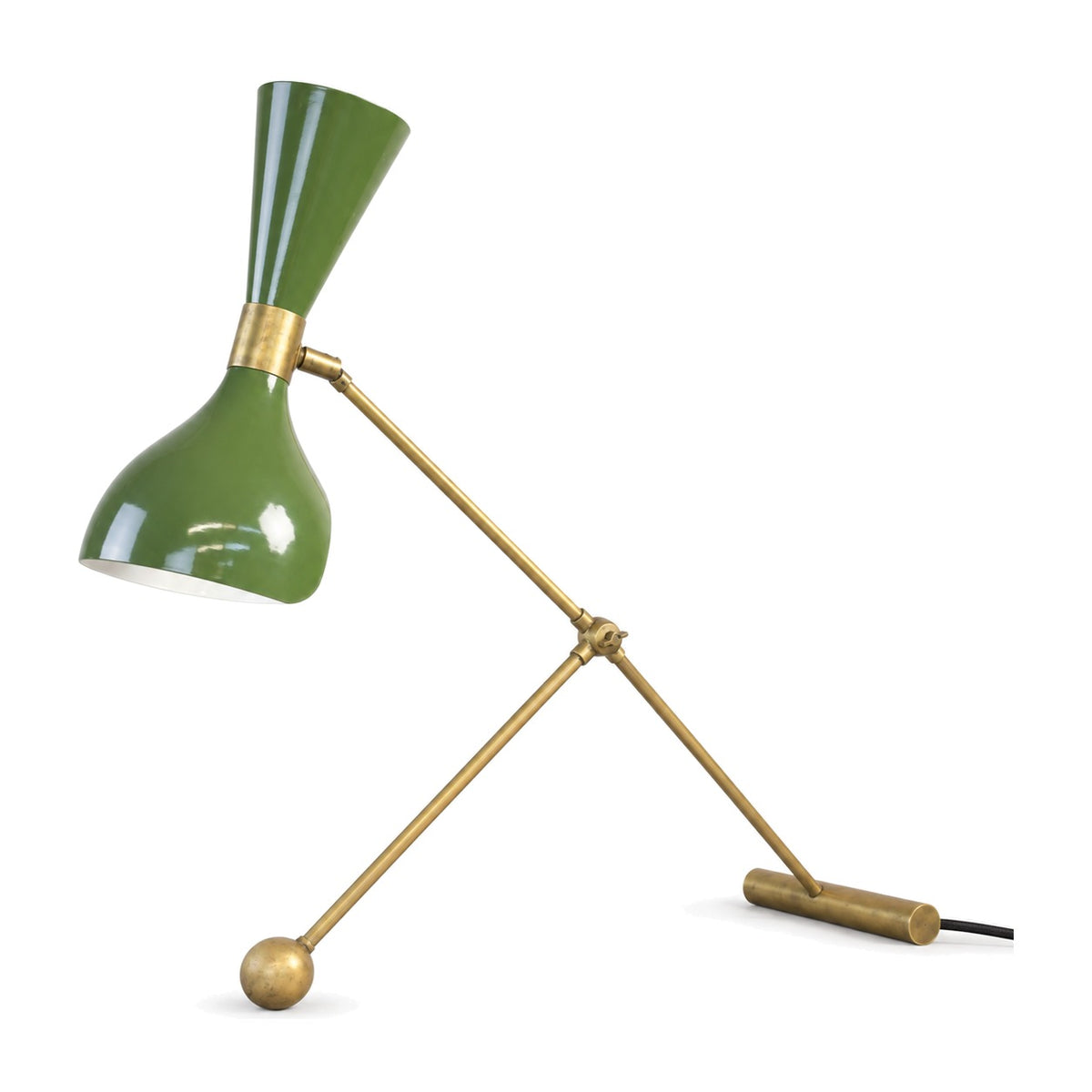 Handcrafted Brass Table Lamp – Elegant and Customizable Lighting in raw brass