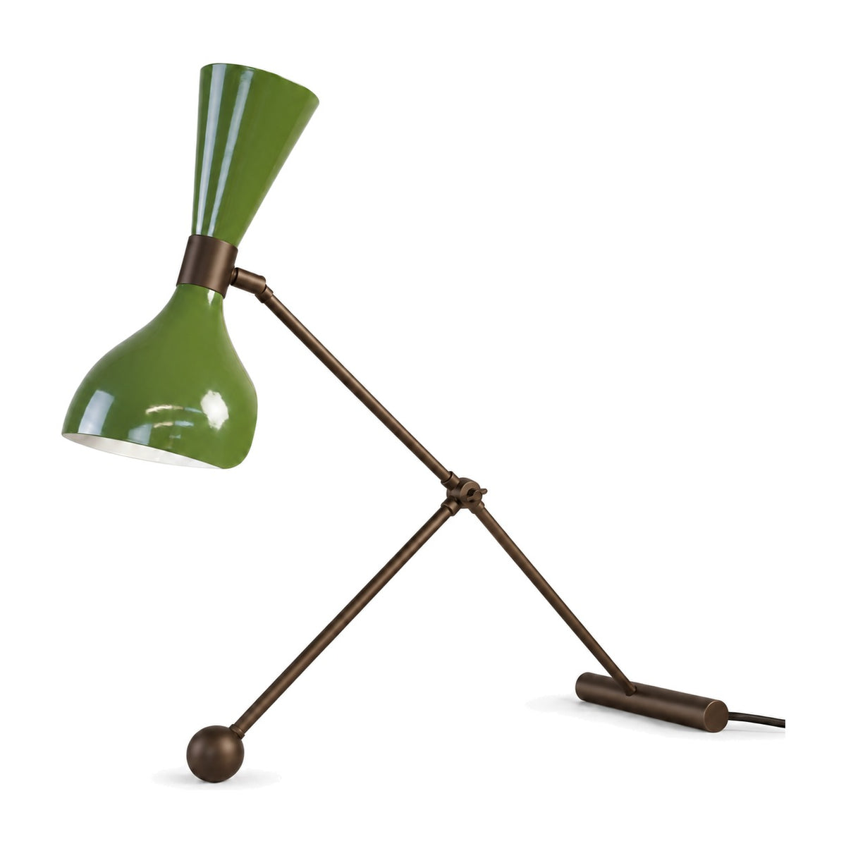 Handcrafted Brass Table Lamp – Elegant and Customizable Lighting in blackened brass