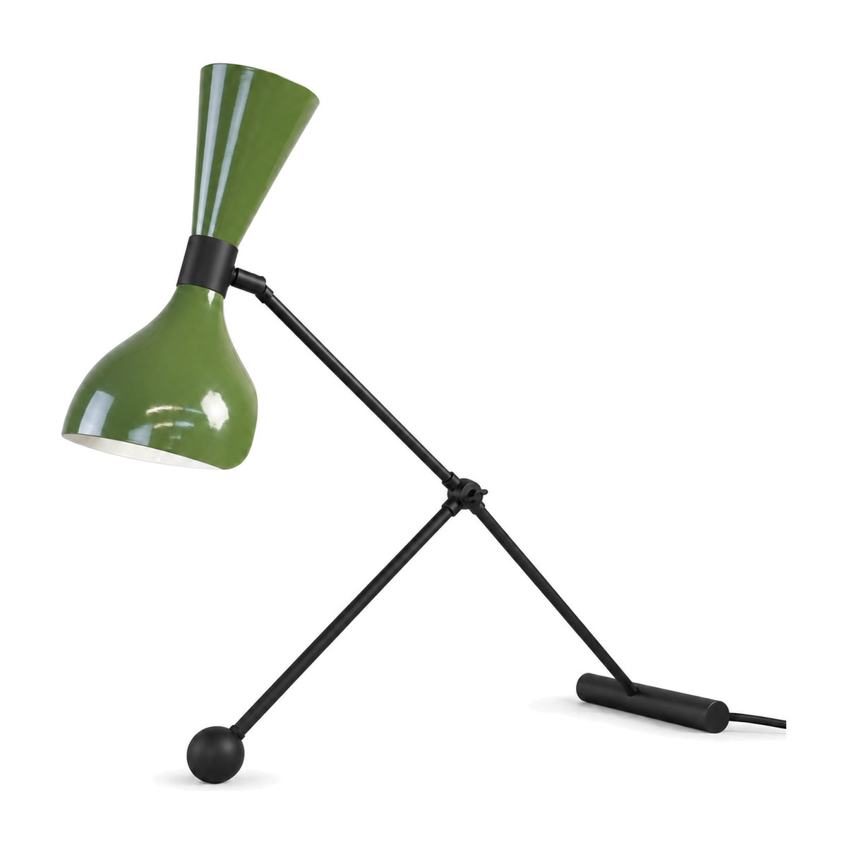 Handcrafted Brass Table Lamp – Elegant and Customizable Lighting in matt black