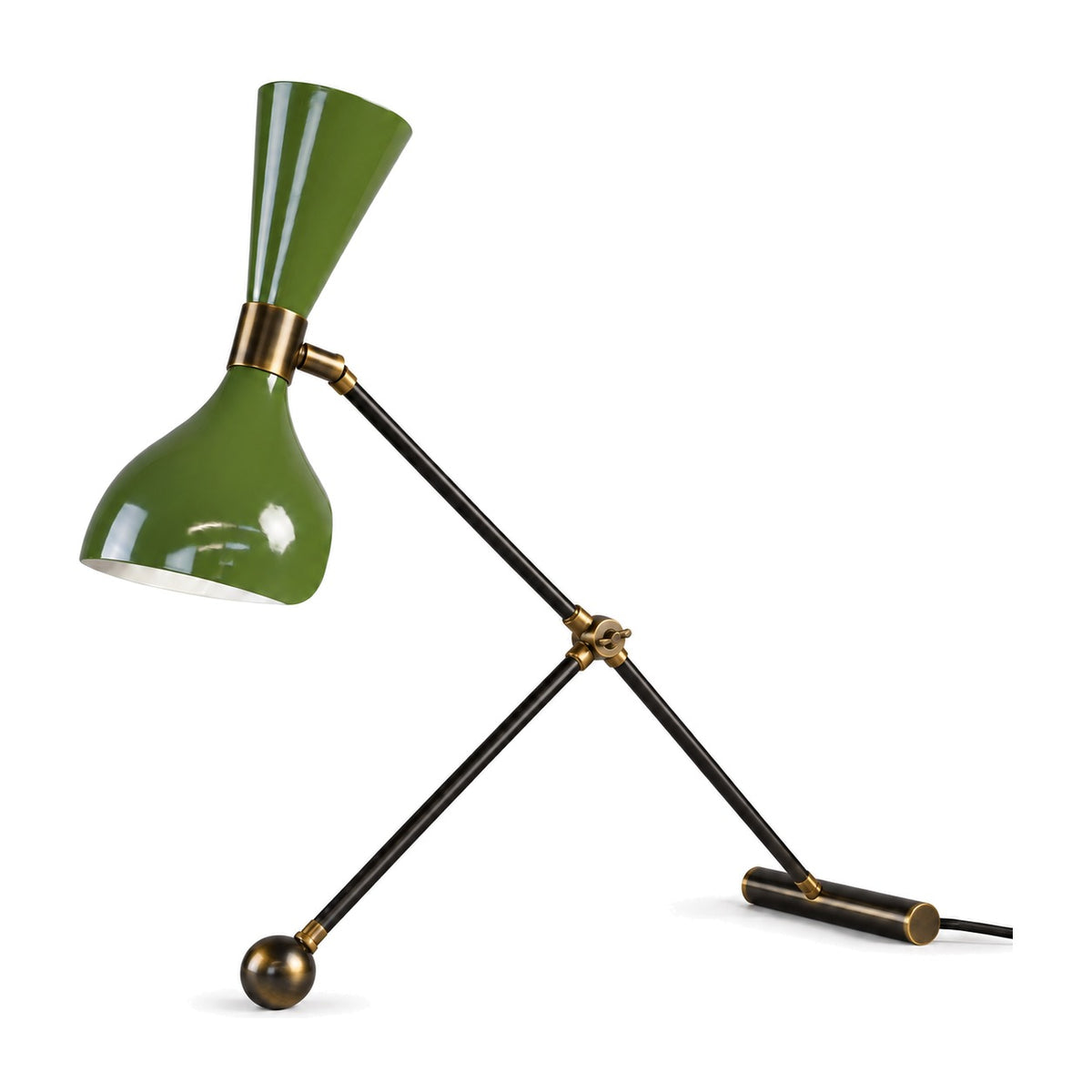 Handcrafted Brass Table Lamp – Elegant and Customizable Lighting in blackened brass