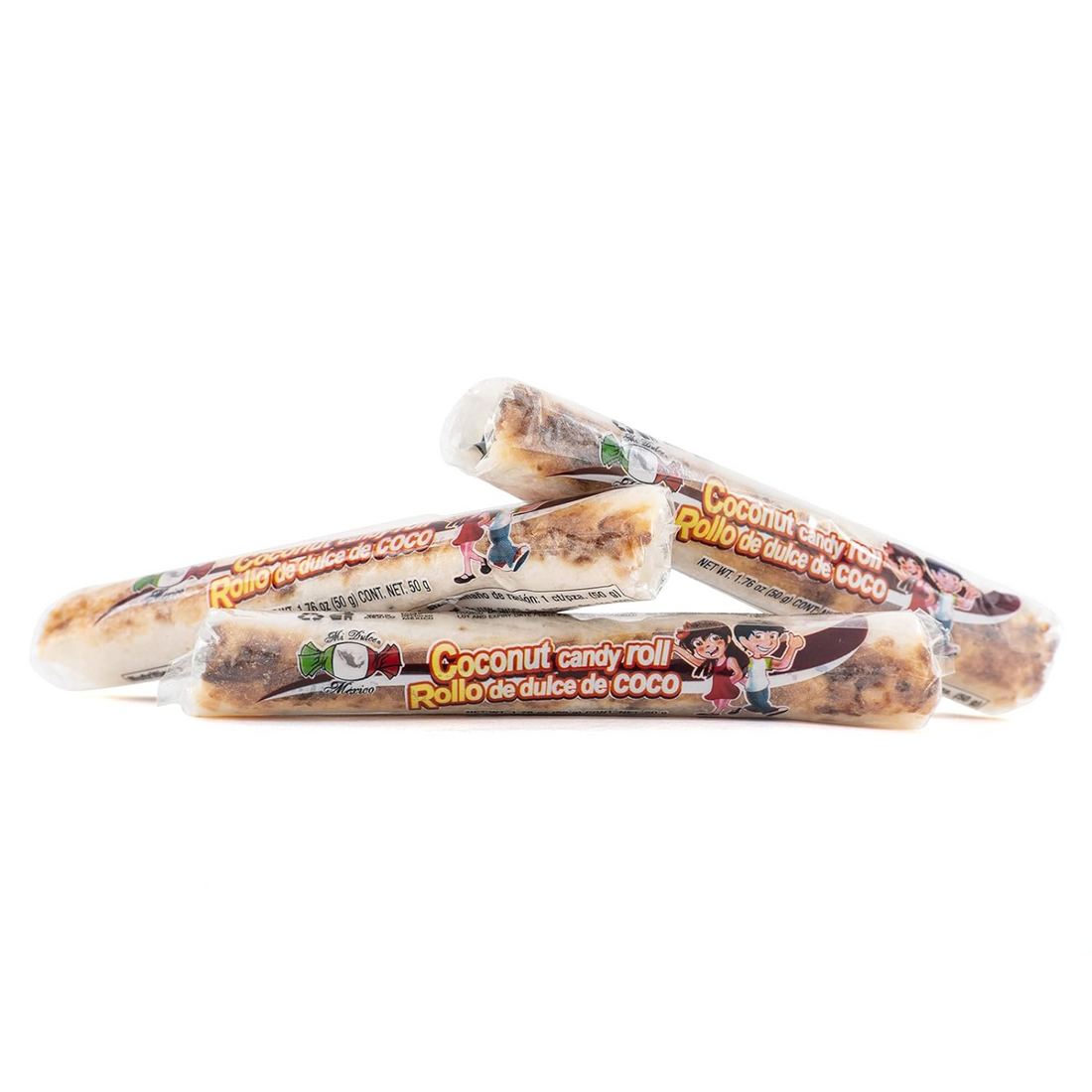 MDM COCONUT CANDY ROLL 12CT TRAY 1LB 5.16OZ (600G) ROLLO DULCE DE COCO