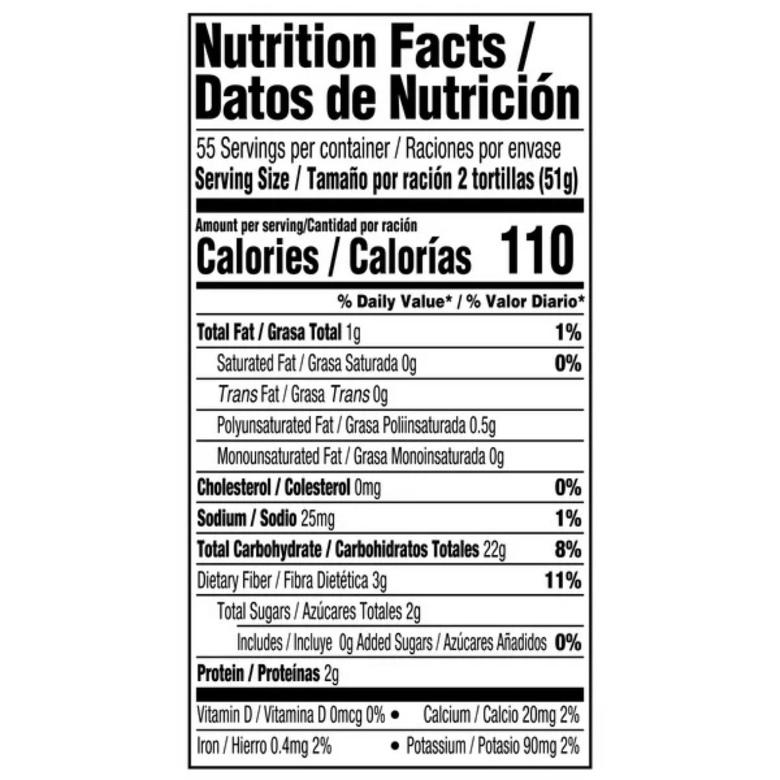 Guerrero 6" Corn Tortillas, White Corn, 110-count
