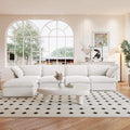 Sky Classic Linen Cloud Sofa, Linen Sectional Sofa Slipcovers - Replacement Covers Only, White