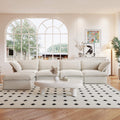 Sky Classic Linen Cloud Sofa, Linen Sectional Sofa Slipcovers - Replacement Covers Only, Beige