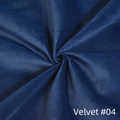 Sky Plus Velvet Cloud Sofa, Washable Cover 122-Inch Velvet Corner Sectionals 5-Seaters, Dark Blue