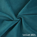 Sky Plus Velvet Cloud Sofa, Washable Cover 122-Inch Velvet Corner Sectionals 5-Seaters, Turquoise