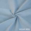 Sky Plus Velvet Cloud Sofa, Washable Cover 122-Inch Velvet Corner Sectionals 5-Seaters, Light Blue