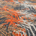 Erased Granite Colorful Geometric Handmade Rug, close up of the texture