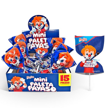 Mini Paleta Payaso – Chocolate-Covered Marshmallow Lollipops (15 Count)
