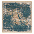 Dynamic Strokes Transitional Rug for bedroom, full view on a white background