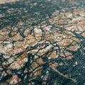 Dynamic Strokes Transitional Rug for bedroom, close up of the texture
