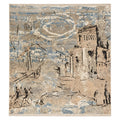 Trevor Abstract artistry and rustic charm for contemporary spaces, full view on a white background