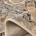 Trevor Abstract artistry and rustic charm for contemporary spaces, folded corner showing the back