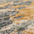 Majestic Abstract Pattern Hand Knotted wool & Silk for bedroom Rug, close up of the texture