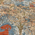 Maribelle Wool & Silk Large Hand Knotted Abstract Painting Canvas Designer Rug, close up of the texture