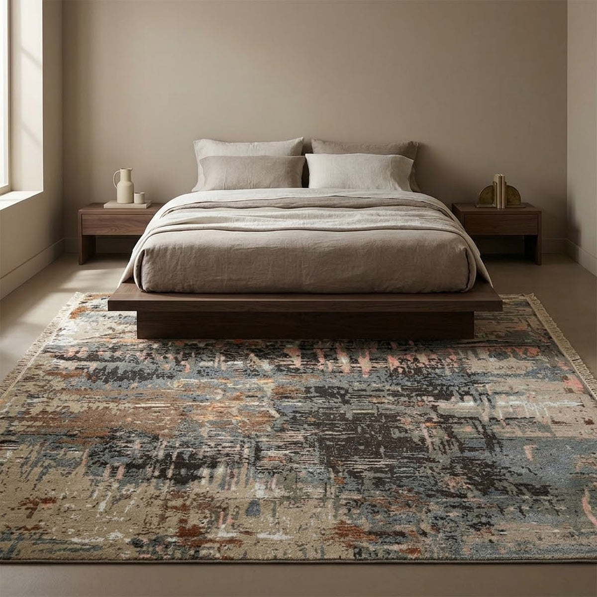 Uvenuti Premium Quality Abstract Designer Rug in a bedroom