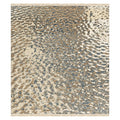 Zebra Pattern Ivory Brown hand knotted Large Area Rug For Living Room, full view on a white background