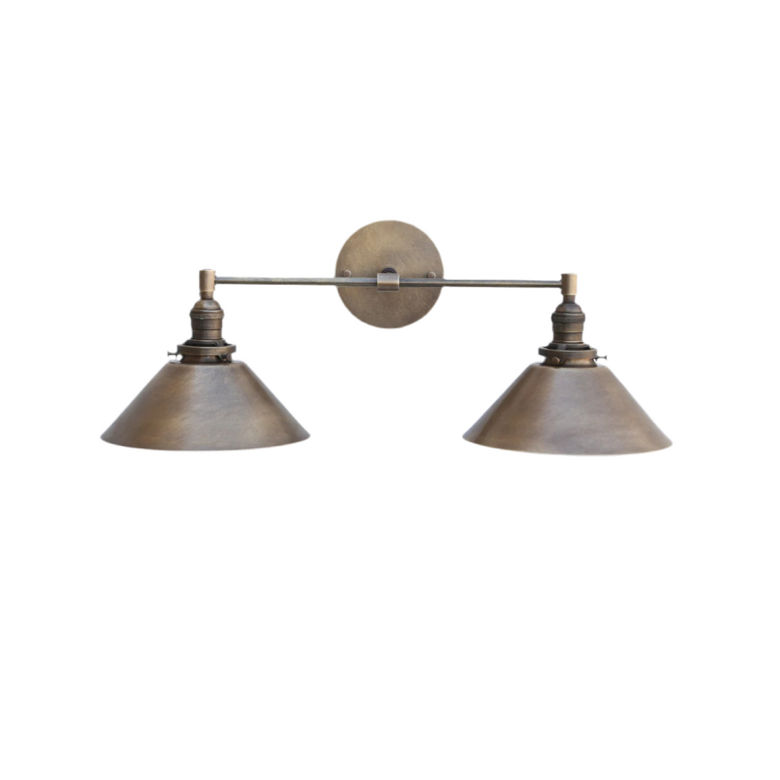 Mid-Century Wall Sconce - 1950s Italian Style Brass Light Fixture