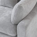 Sky Cloud Slope Sectional Sofa, Pet-Friendly Linen L-Shaped Sectional 5-Seater