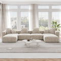 Pixel Modern Modular Sofa, Corduroy Slipcovers - Replacement Covers Only, Beige
