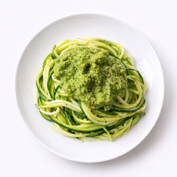 Zucchini Noodles with Avocado Pesto