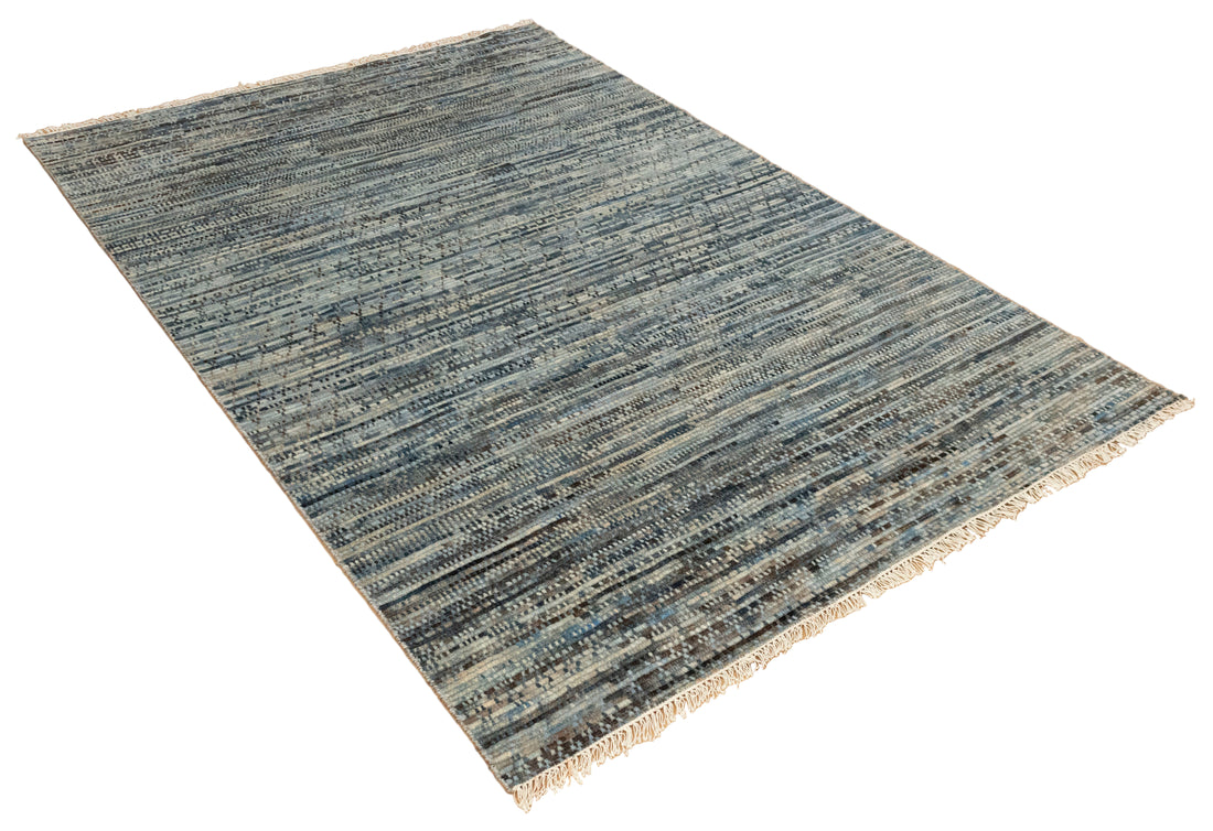 Galaxy Blue Modern Bedroom Rug