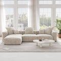 Pixel Modern Modular Sofa, Corduroy Slipcovers - Replacement Covers Only, Beige