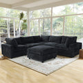 Sky Cloud Pro Sectional Sofa, Plush Slipcovers - Replacement Covers Only, Black