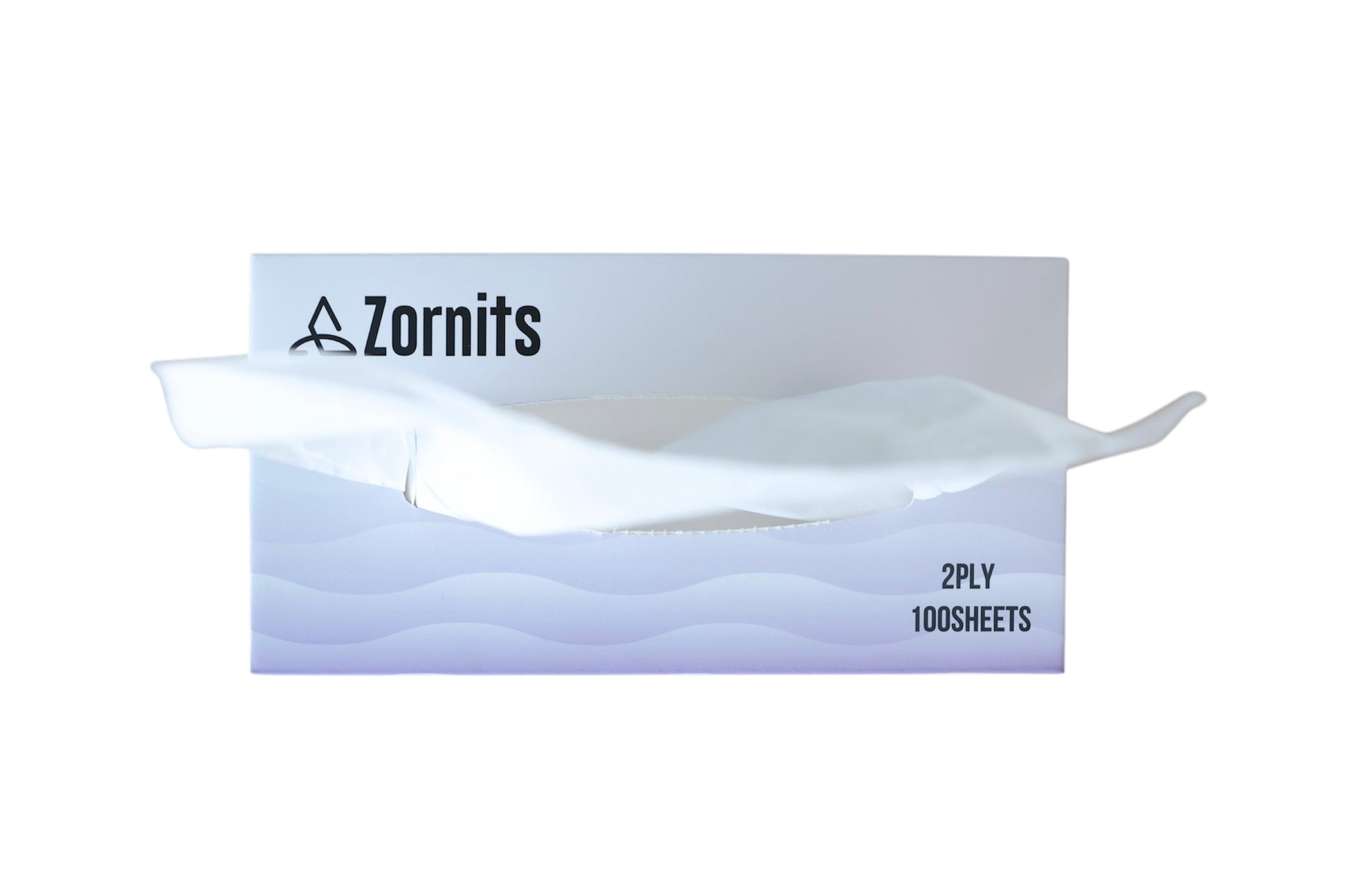 Zornits Professional 2-Ply Facial Tissues - Soft, Strong & Absorbent - 6 Pack (Box of 100) for Offices & Businesses
