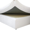 Sky Cloud Slope Sectional Sofa, Modular Comfort Linen L-Shaped Sectional 4-Seater, White