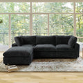 Sky Cloud Pro Sectional Sofa, Plush Slipcovers - Replacement Covers Only, Black