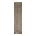 Straw rope woven wall panel in natural greige, 24 by 96 inches, shown flat