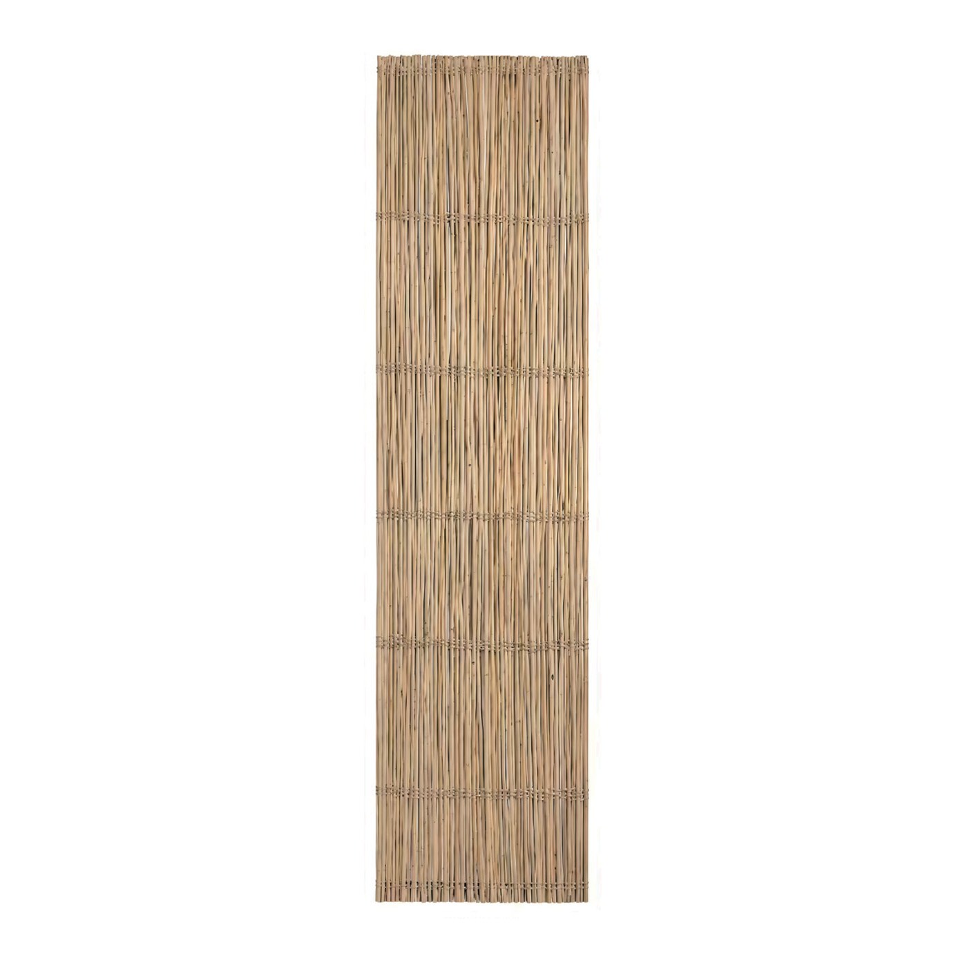 Wicker wall panel shown flat on white, 24" x 96"