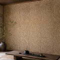 Hemp wall panels installed across a feature wall