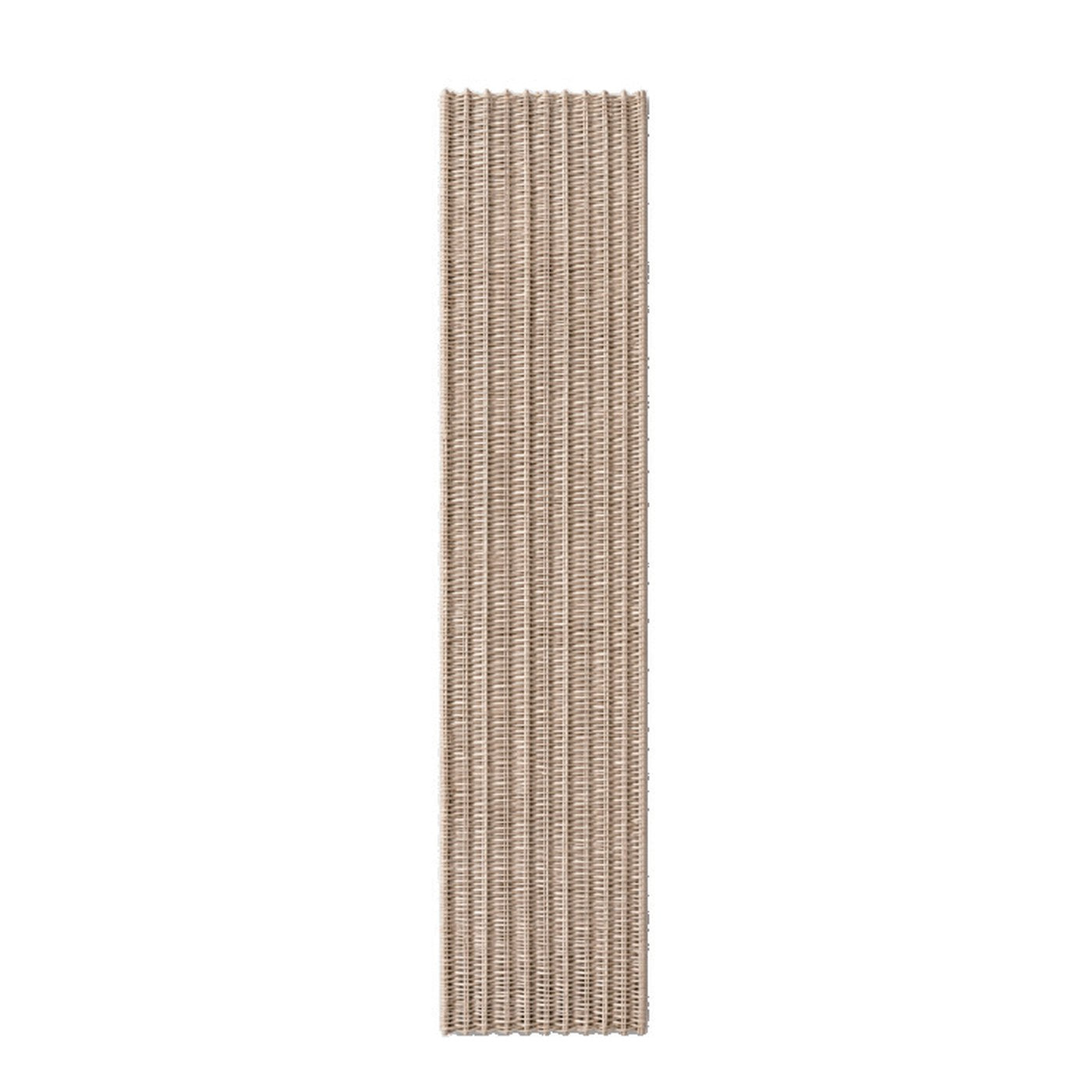 Woven Rope wall panel shown flat on white, 24" x 96"
