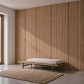 Woven Rope wall panels installed across a feature wall