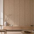 Woven Rope wall panels installed across a feature wall