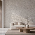 Paper wall panels installed across a feature wall